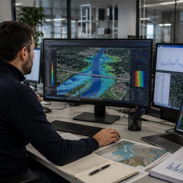 Modelización Hidráulica y Simulación Fluvial en Huesca